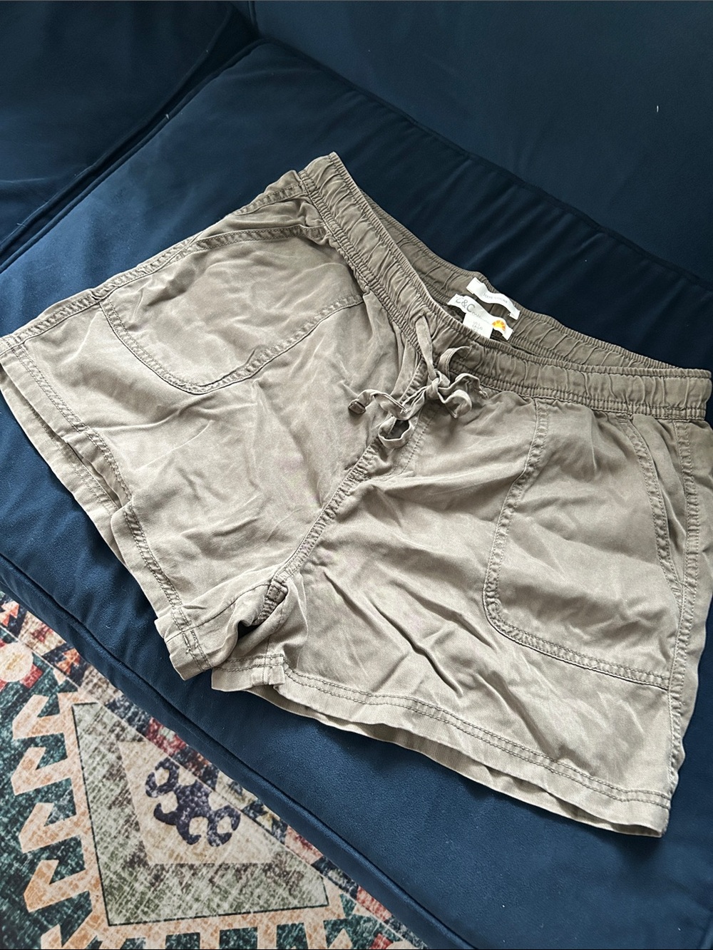 CC California Drawstring Olive Shorts NWOT